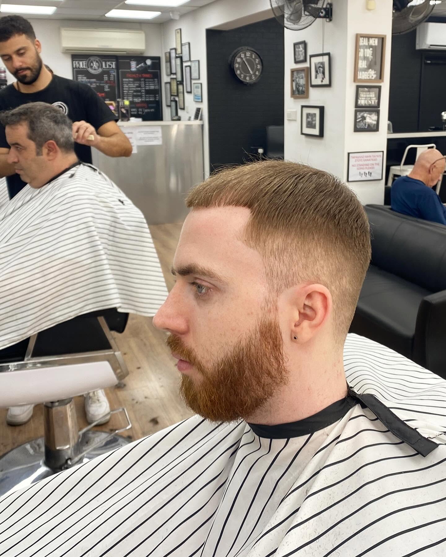 Finished haircut at Andys Barbershop